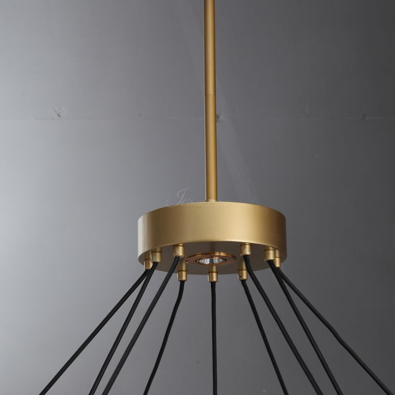 ECLFZ Two-Tier Round Chandelier 48" 60"