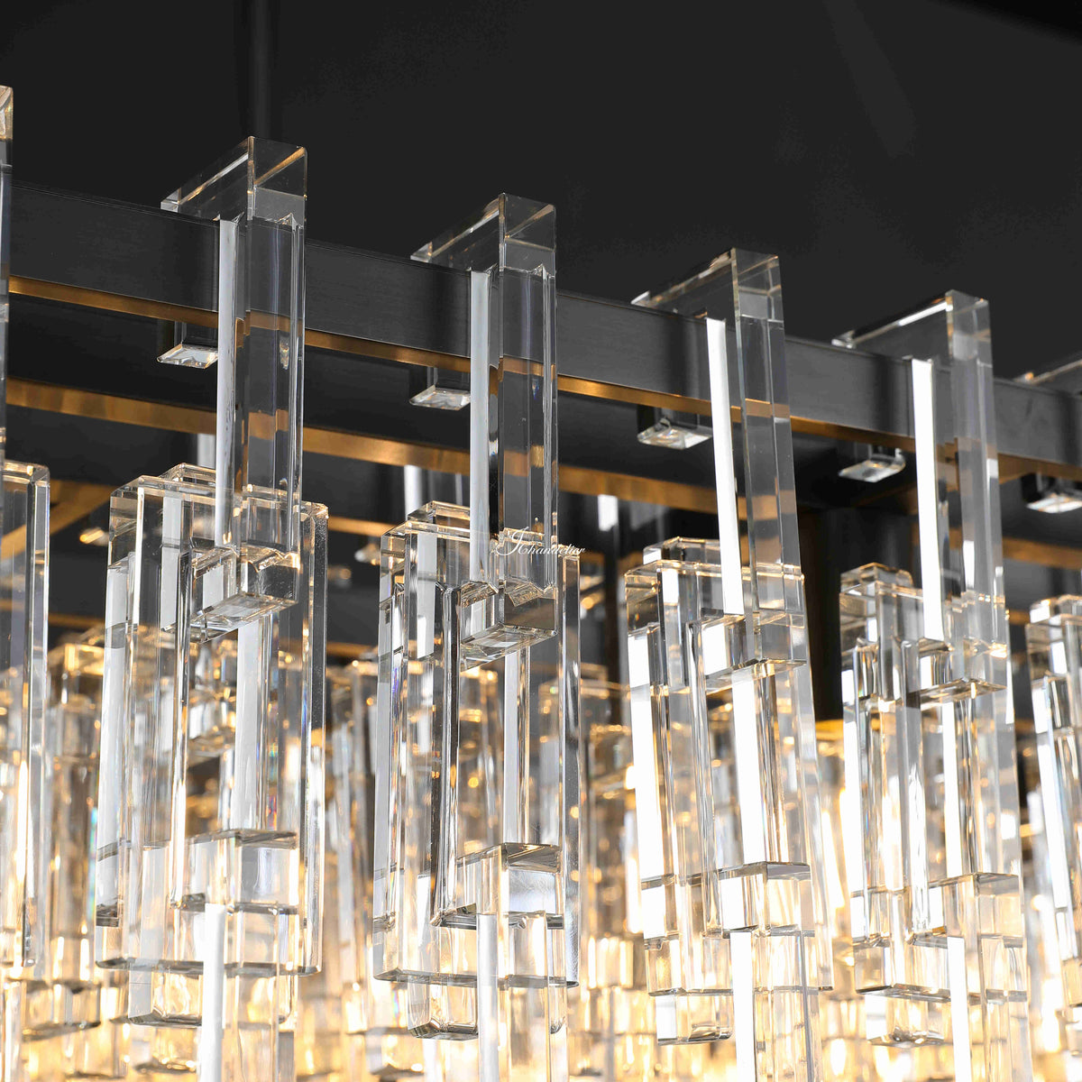 Marfz Modern Rectangular Chandelier 60"
