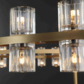 Arcfz Crystal Round 2-Tier Chandelier 60