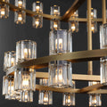 Arcfz Crystal Round 2-Tier Chandelier 60