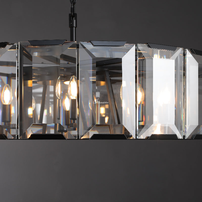 Harfz Crystal Round Chandelier 60"