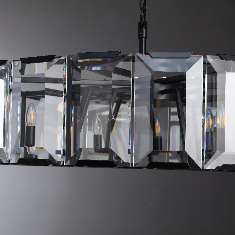 Harfz Crystal Round Chandelier 43"