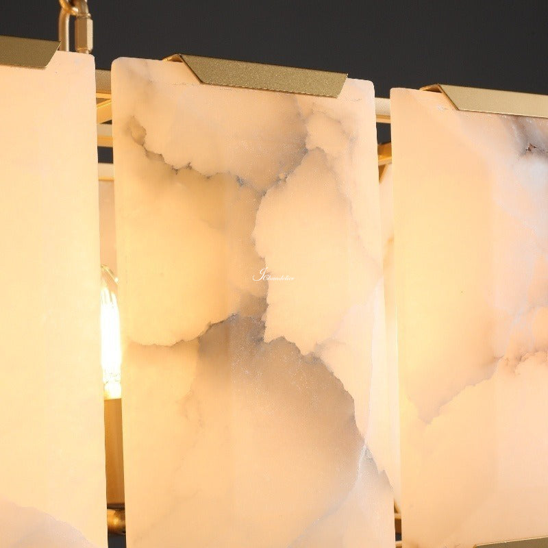 Harfz Calcite Round Chandelier 60"