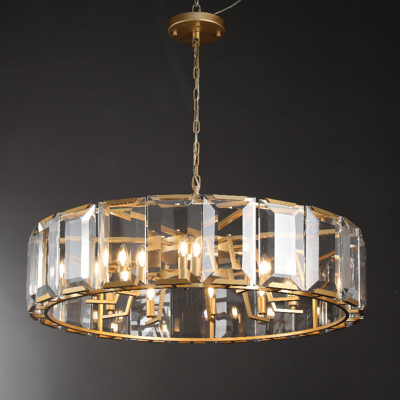 Harfz Crystal Round Chandelier 31"