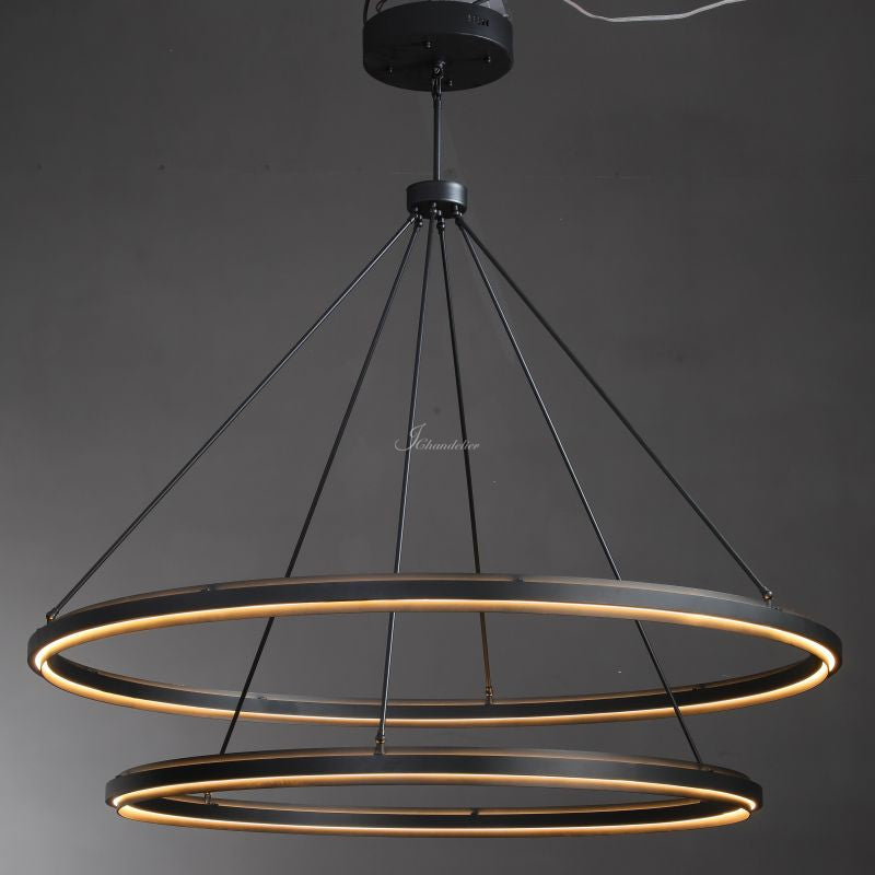 Perfz Two-Tier Round Chandelier 60"