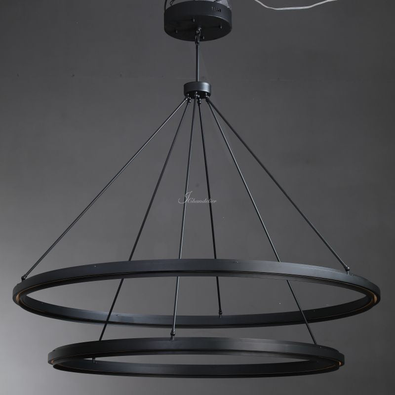 Perfz Two-Tier Round Chandelier 60"