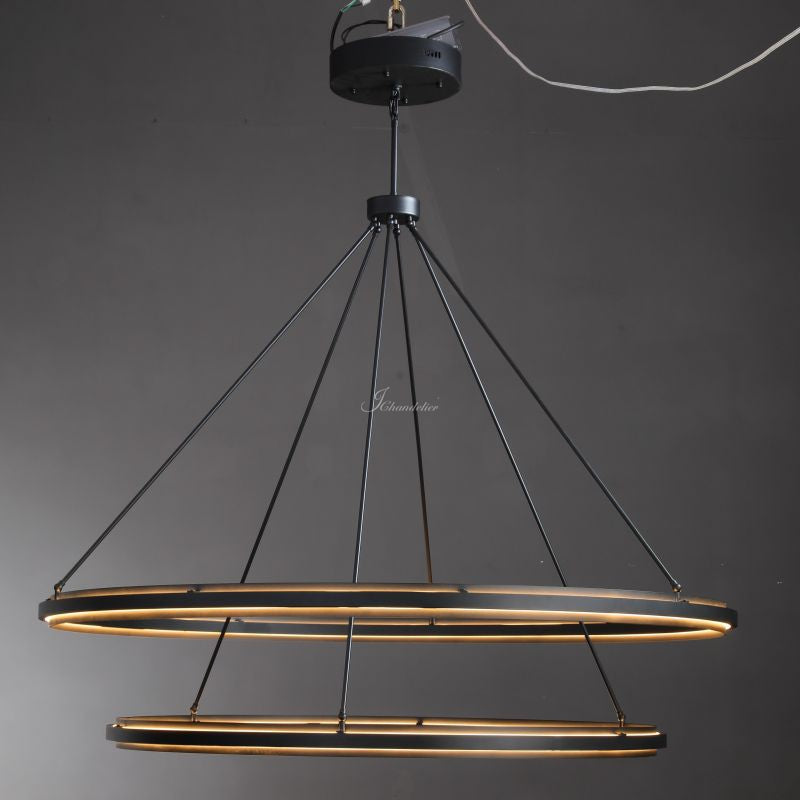 Perfz Two-Tier Round Chandelier 60"