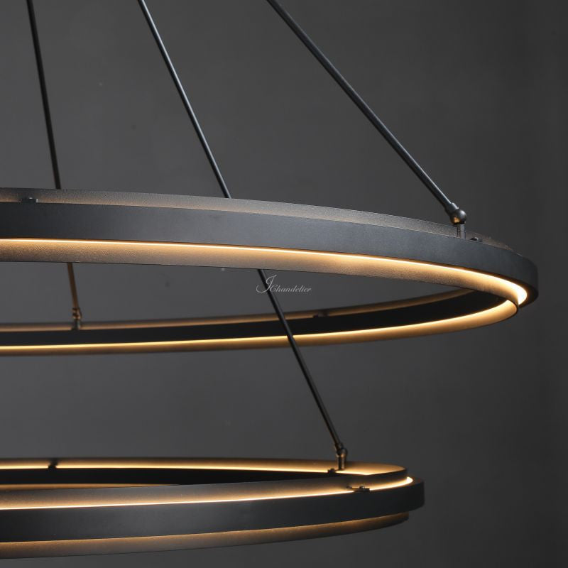 Perfz Two-Tier Round Chandelier 60"