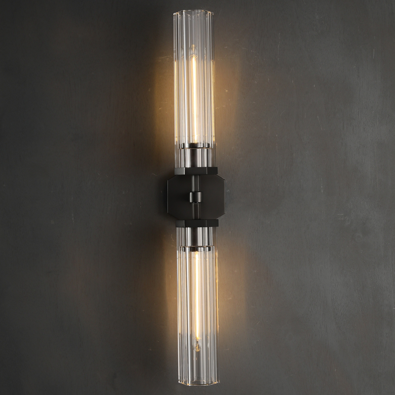Lameth Hexagonal Linear Wall Sconce 20"31"