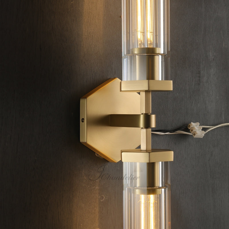 Lameth Hexagonal Linear Wall Sconce 20"31"