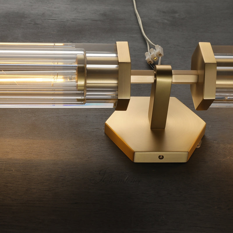 Lameth Hexagonal Linear Wall Sconce 20"31"