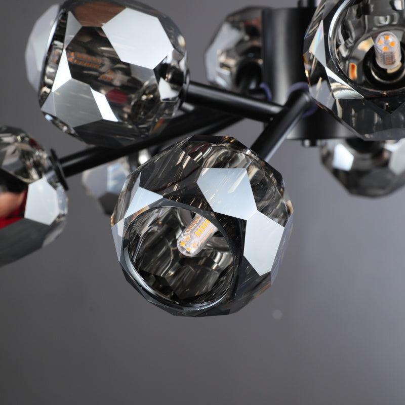 Billfz De Crystal Glass Round Chandelier 24"36"48"60"72"