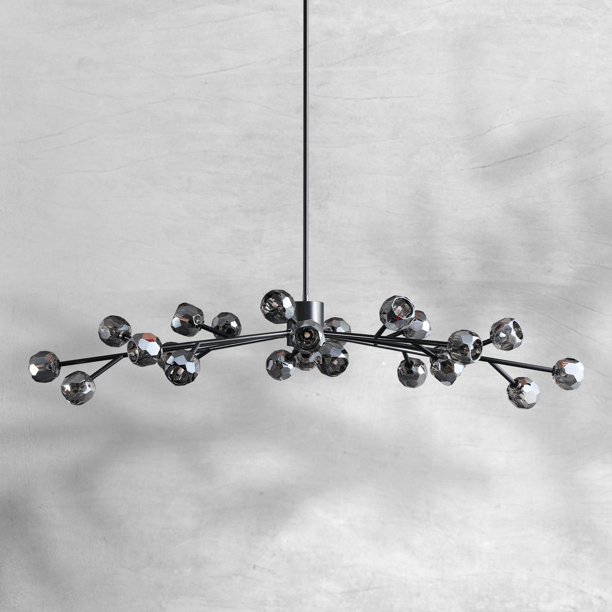 Billfz De Crystal Glass Round Chandelier 24"36"48"60"72"