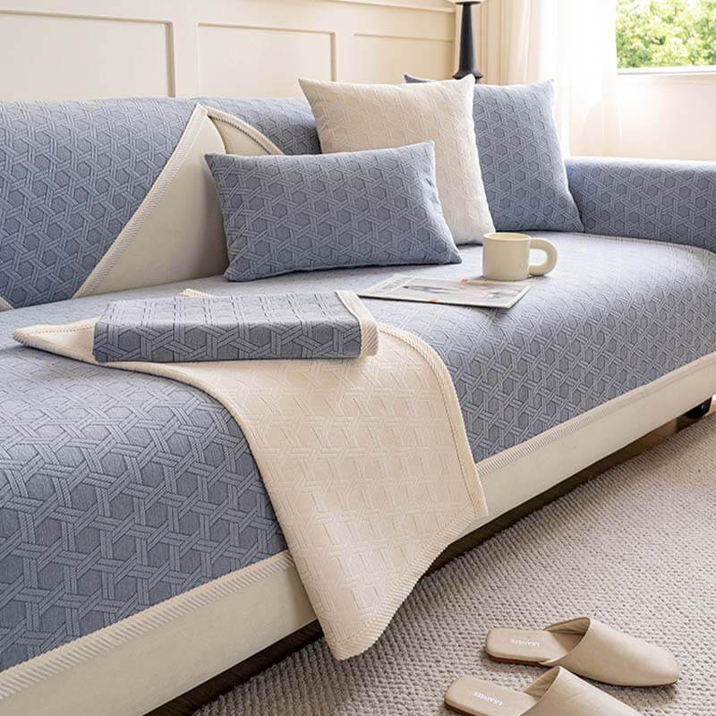 Jacquard Chenille Fabric Water-resistant & Oil-proof Couch Cover