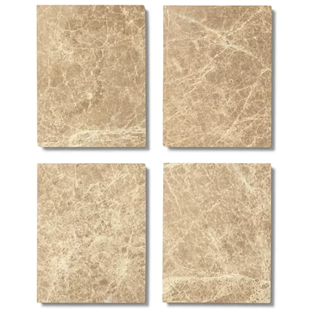 Mulholland Oak Wood & Stone Round Coffee Table