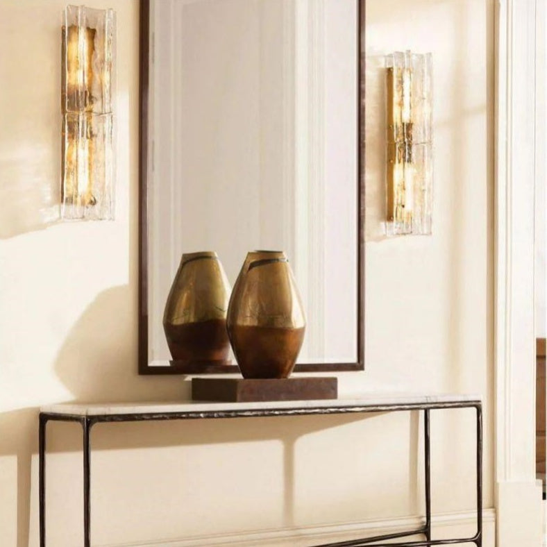 Lafz Smoke Glass Sconce 30"
