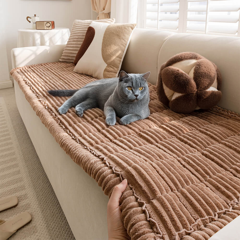Lazy Soft Flannel Breathable Pet Mat Non-slip Couch Covers