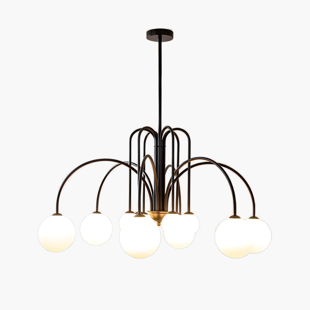 Joyfuzzy Avi Double Layer Glass Chandelier