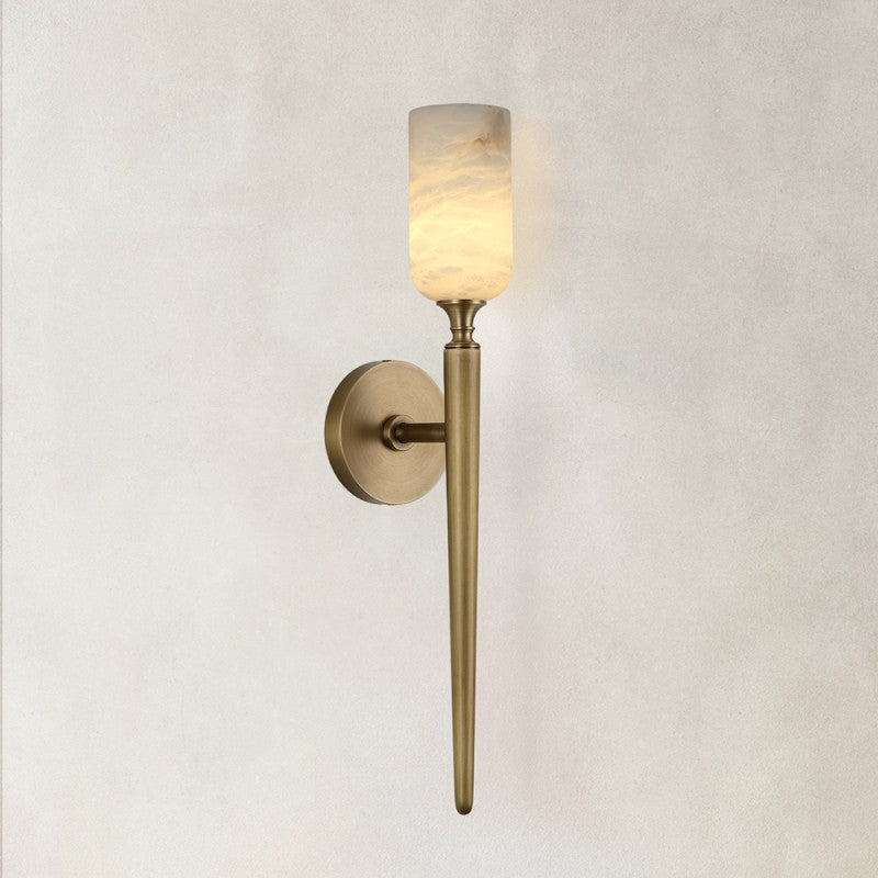 Luno Alabaster 1 Light Wall Sconce 22"H
