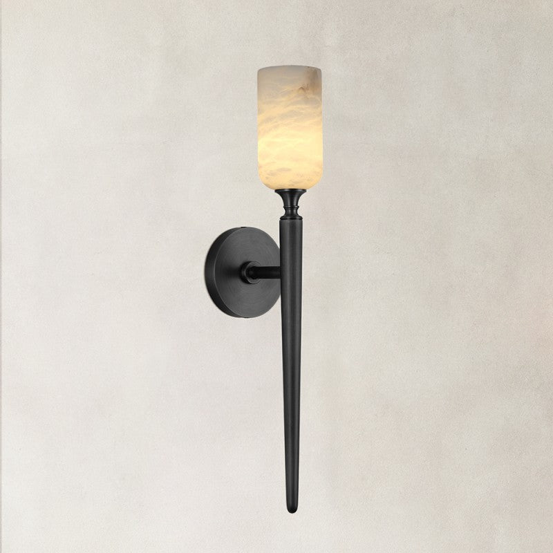 Luno Alabaster 1 Light Wall Sconce 22"H