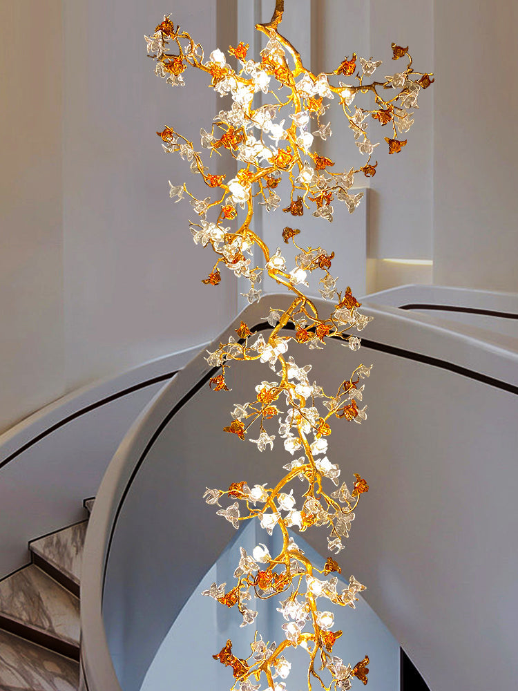 Luxury Villa Elegant Villa Blossom and Branch Chandelier,-Joyfuzzy