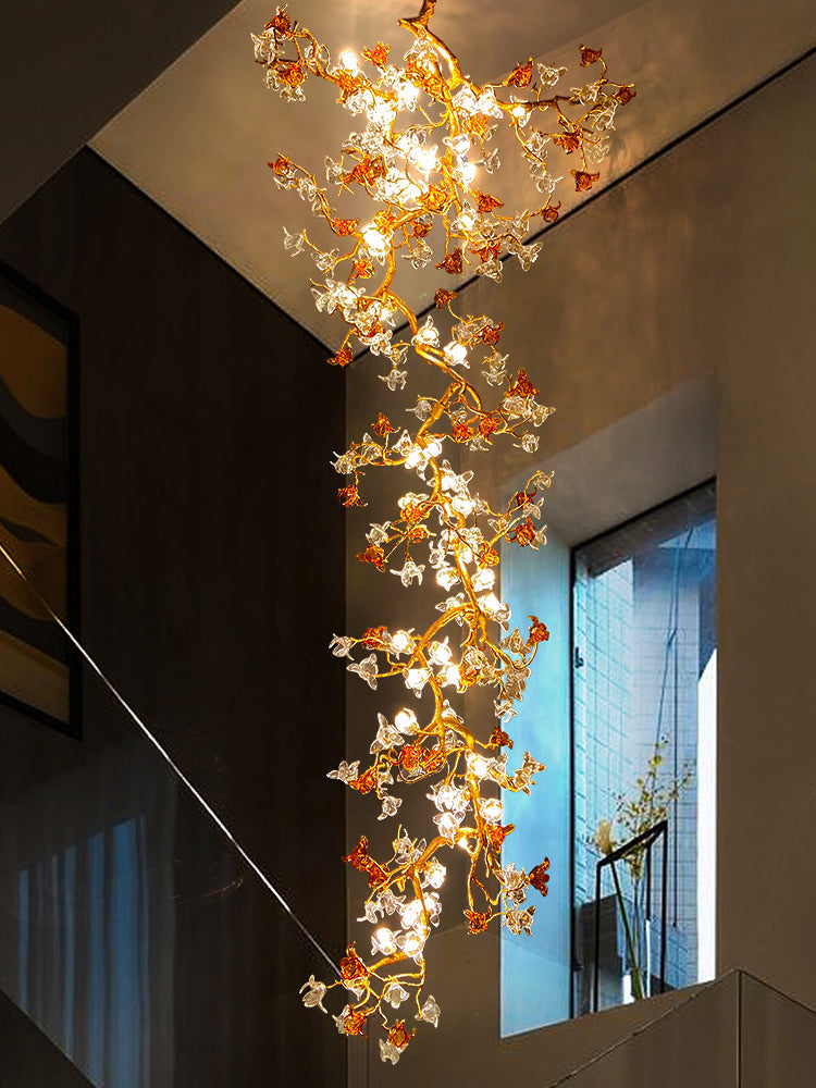 Luxury Villa Elegant Villa Blossom and Branch Chandelier,-Joyfuzzy