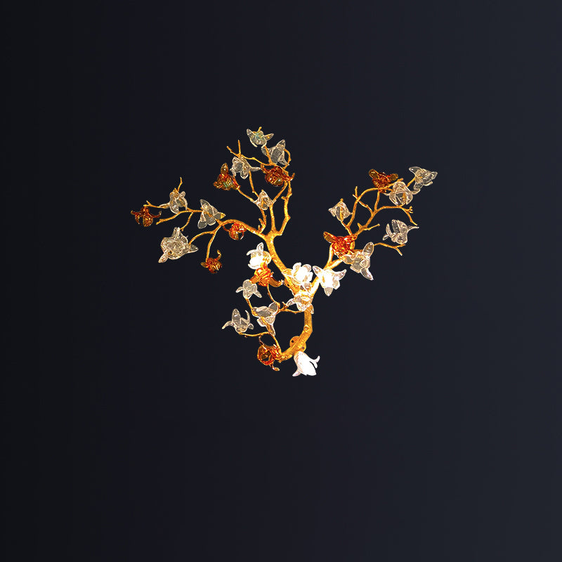 Luxury Villa Elegant Villa Blossom and Branch Chandelier,-Joyfuzzy