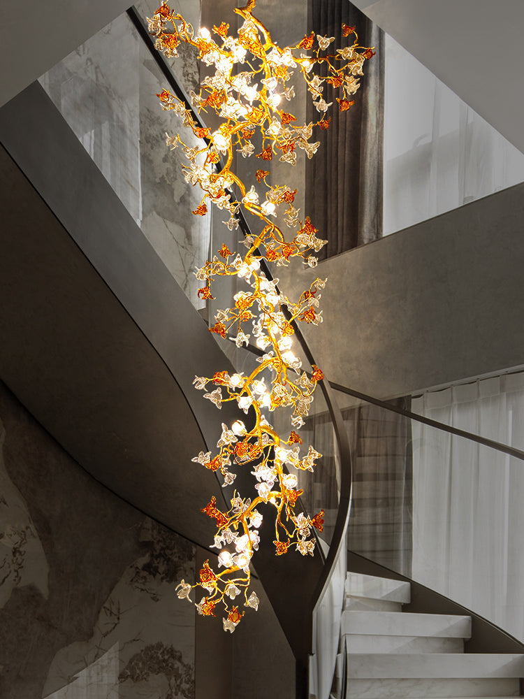 Luxury Villa Elegant Villa Blossom and Branch Chandelier,-Joyfuzzy