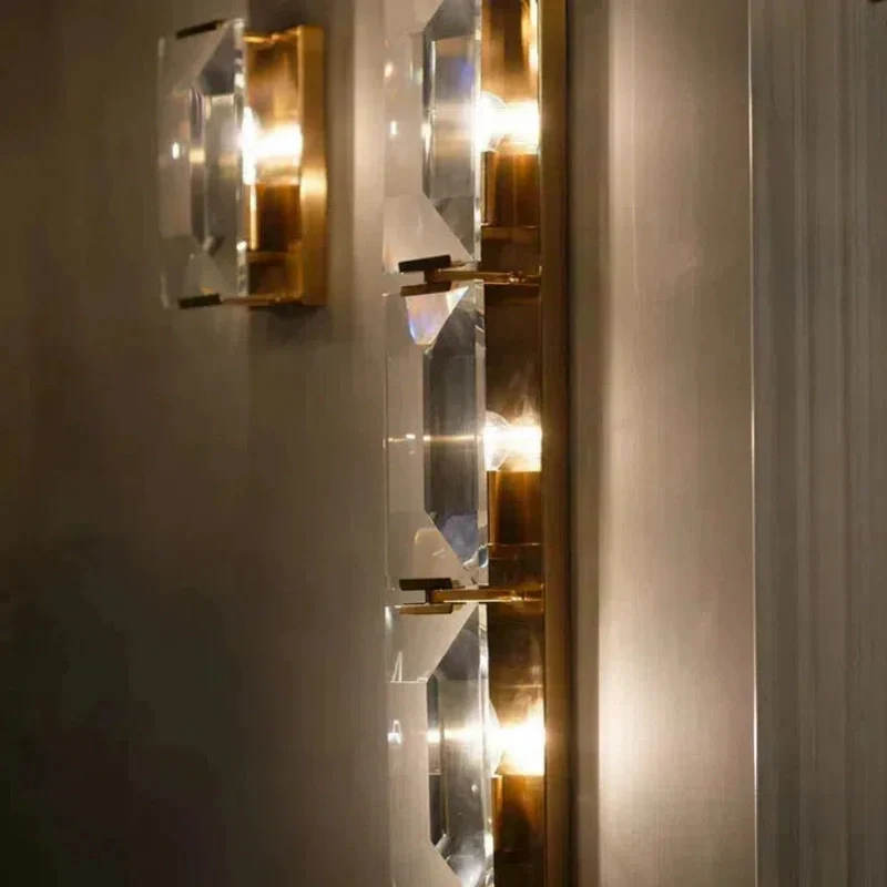 Harfz Crystal Triple Wall Lamp