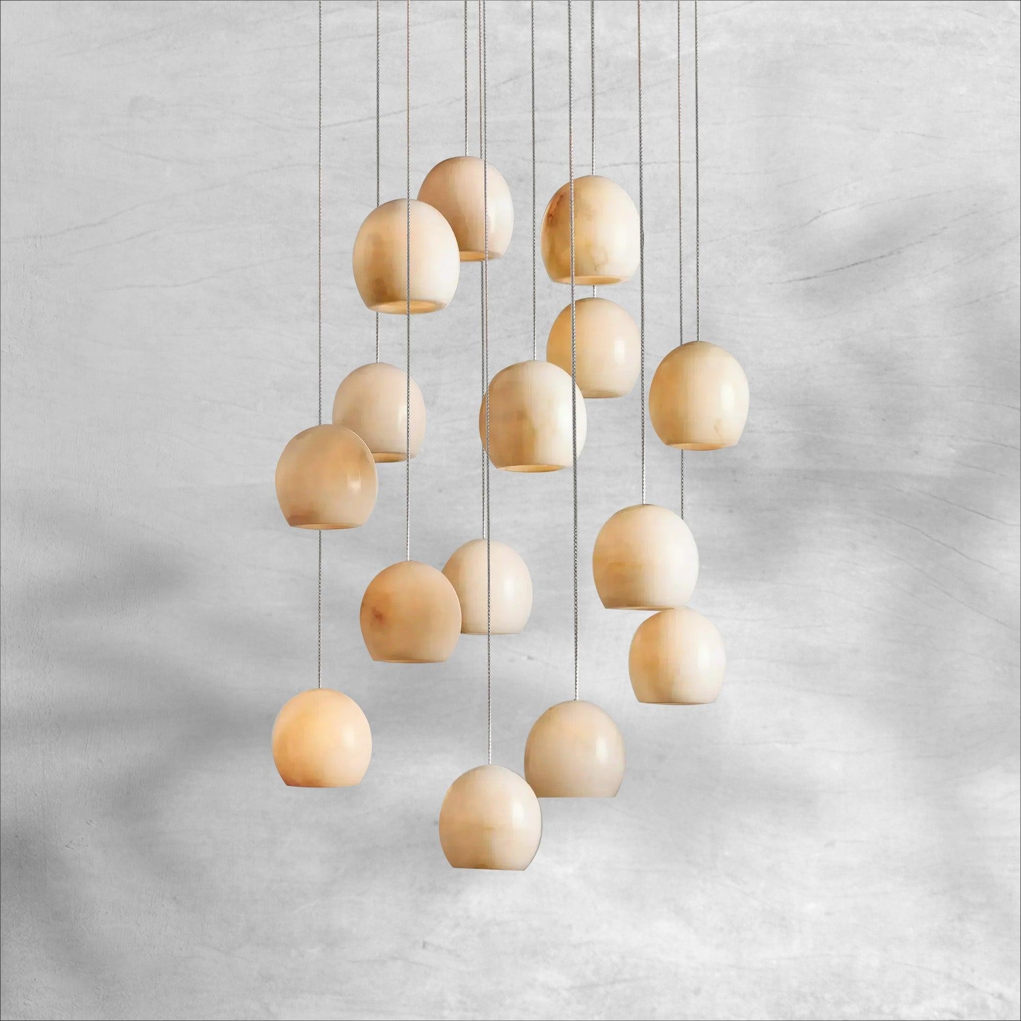 Maeva Round Chandelier 3/7/15/36 Light