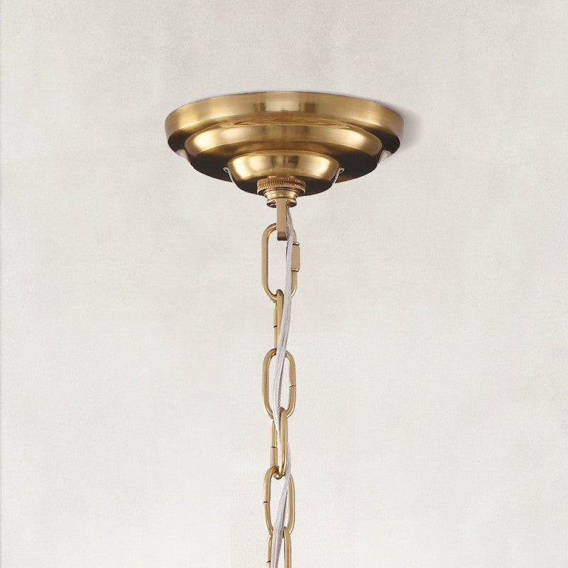 Mira Alabaster Multi-Tier Round Chandelier 32"D