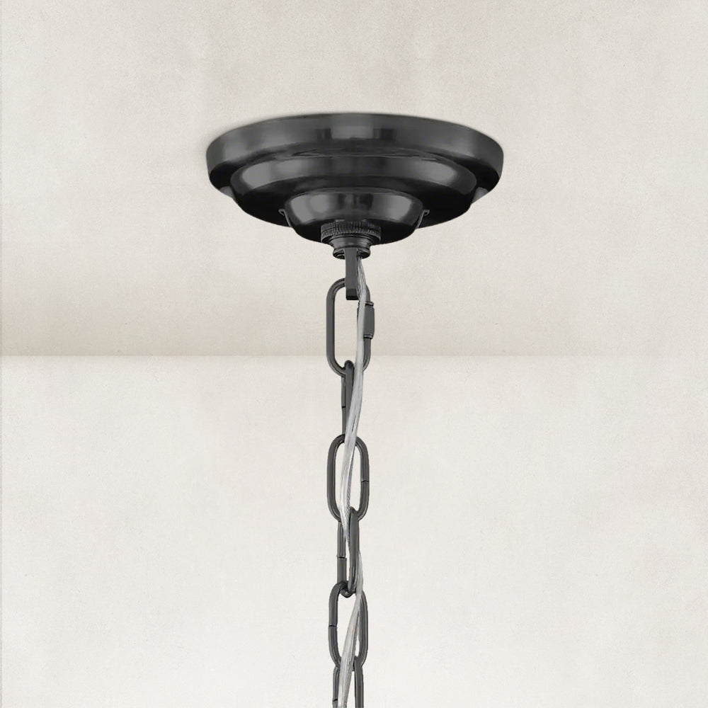 Mira Alabaster Multi-Tier Round Chandelier 32"D