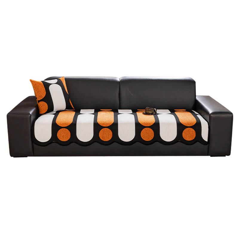 Modern Irregular-Shaped Chenille Scratch-Resistant Couch Cover