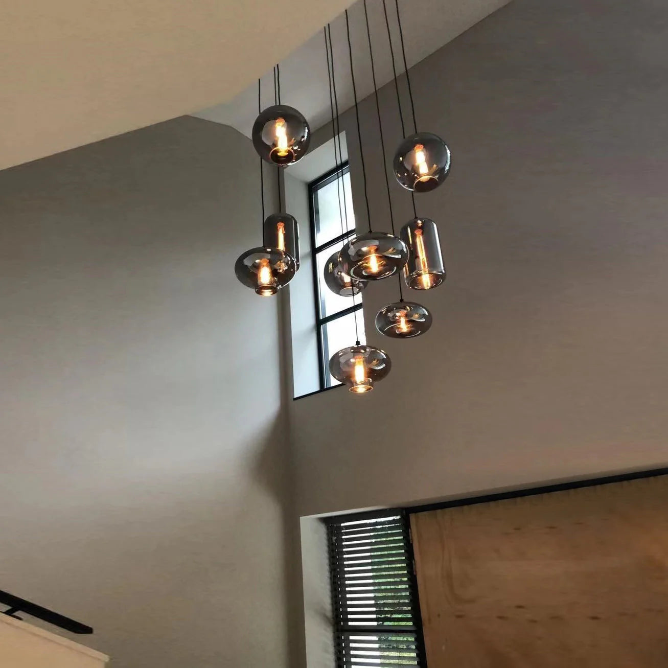 Modern Pendant Fixture light For 2 Story Foyer