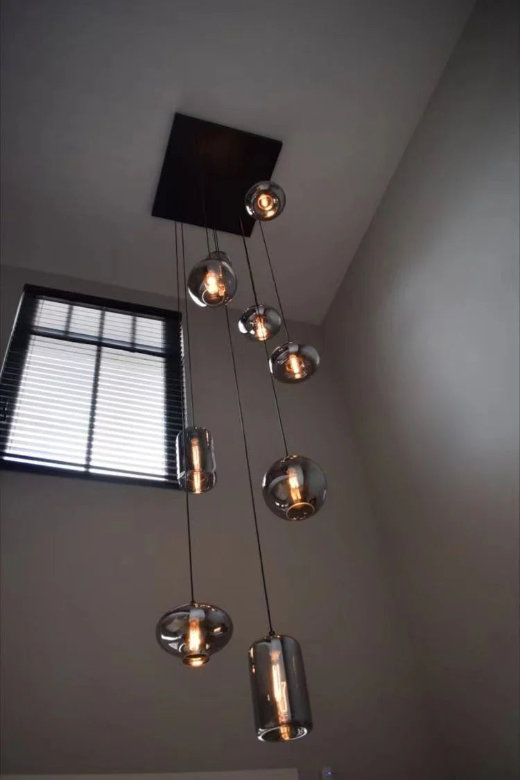 Modern Pendant Fixture light For 2 Story Foyer