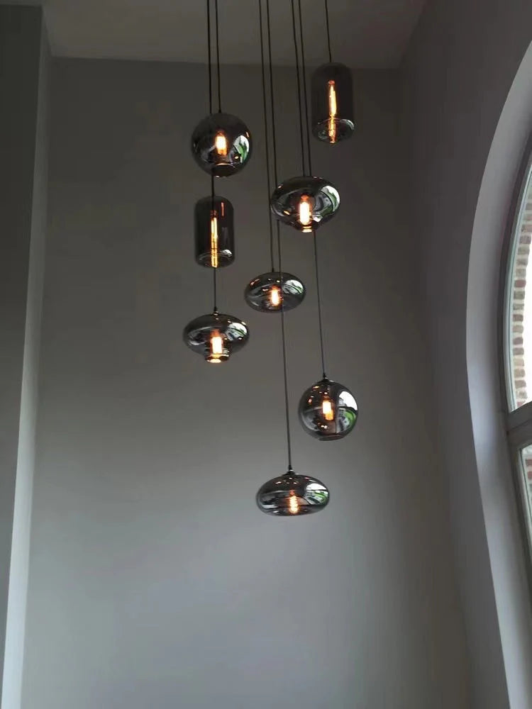 Modern Pendant Fixture light For 2 Story Foyer