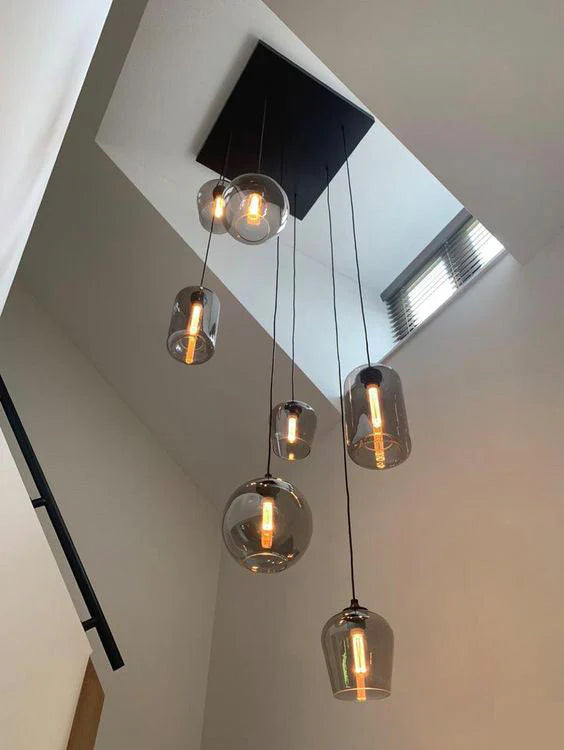 Modern Pendant Fixture light For 2 Story Foyer