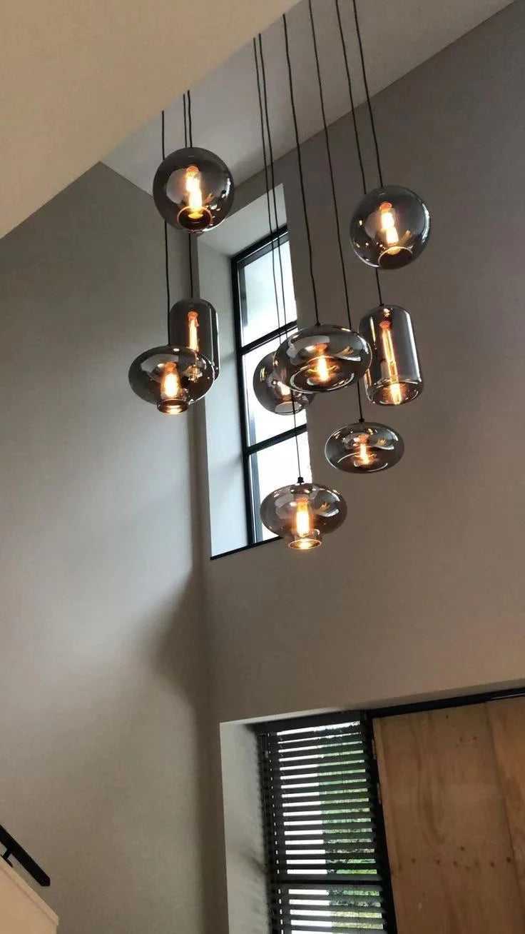 Modern Pendant Fixture light For 2 Story Foyer