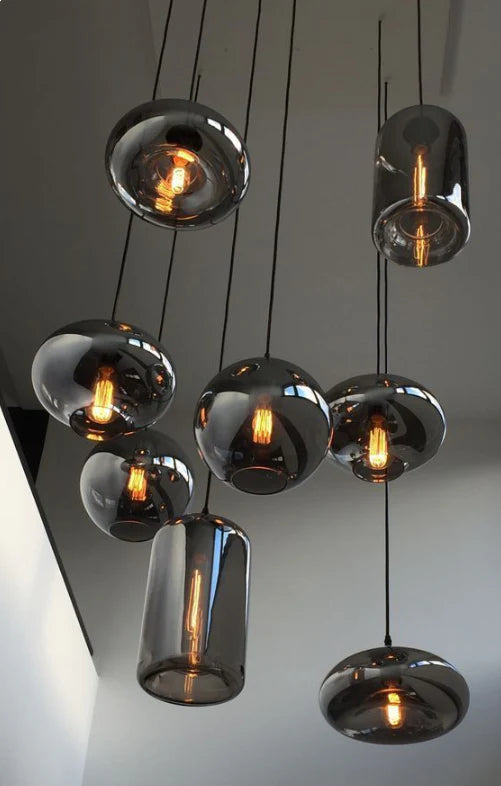 Modern Pendant Fixture light For 2 Story Foyer