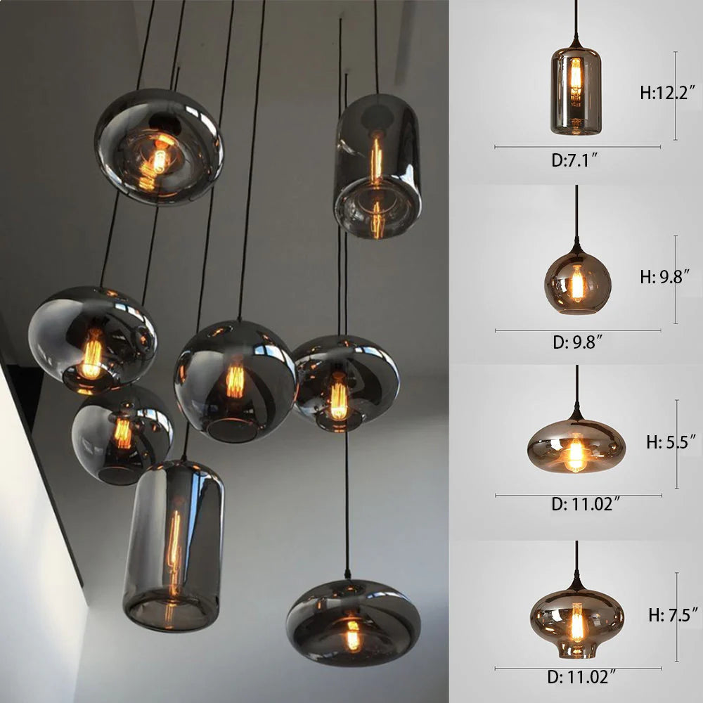 Modern Pendant Fixture light For 2 Story Foyer