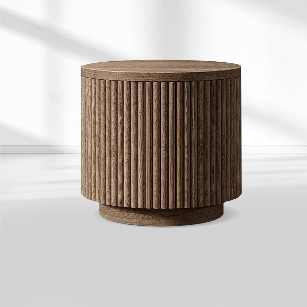 MulRegal Wood Round Side Table