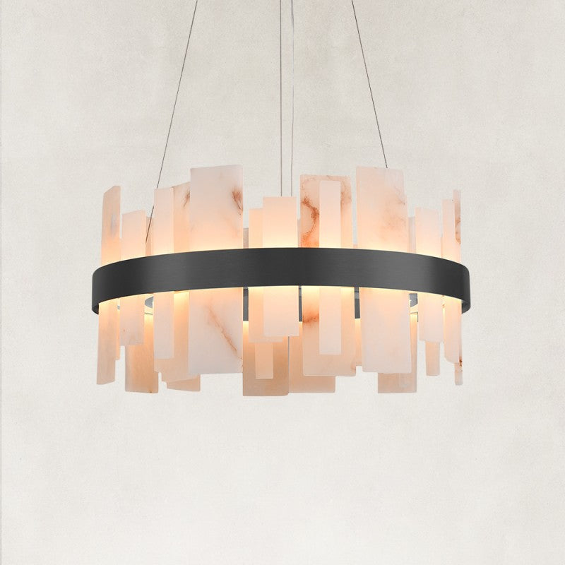 Nocta Alabaster Round Chandelier 24"D