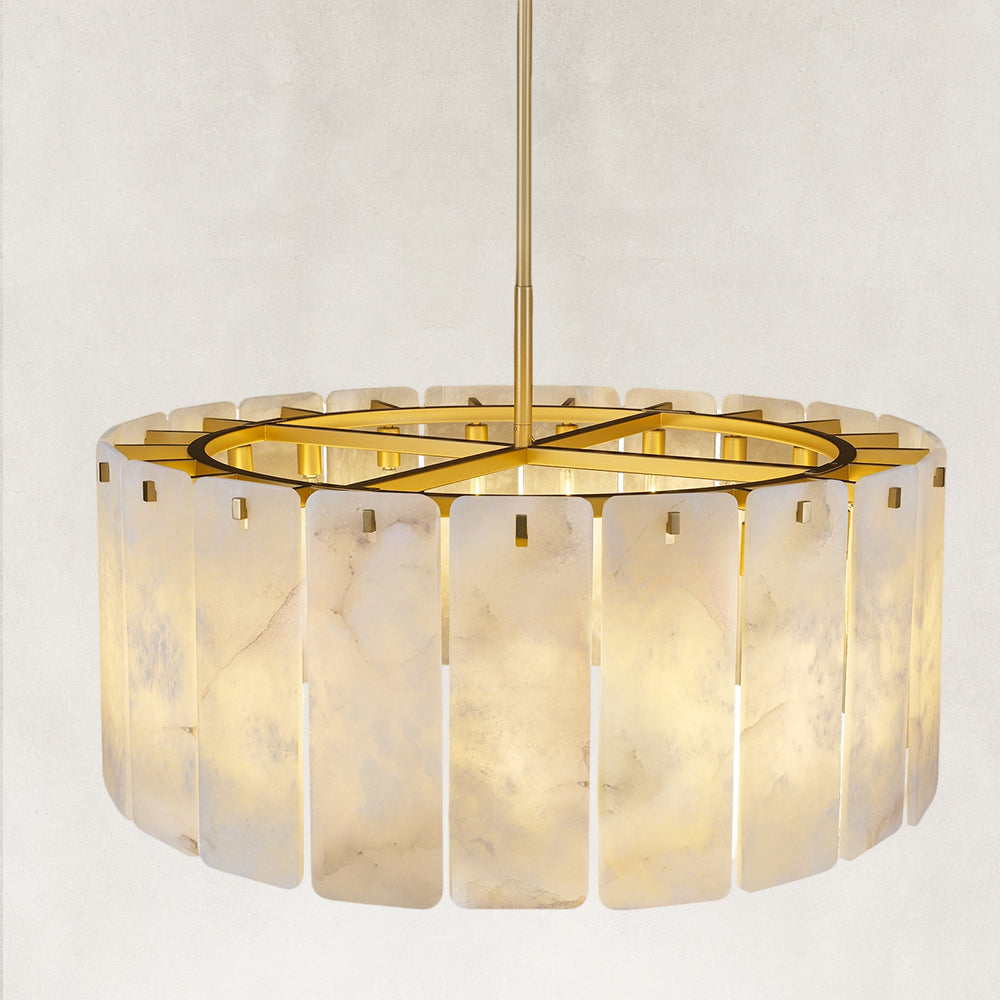 Opalis Alabaster Chandelier 36”D