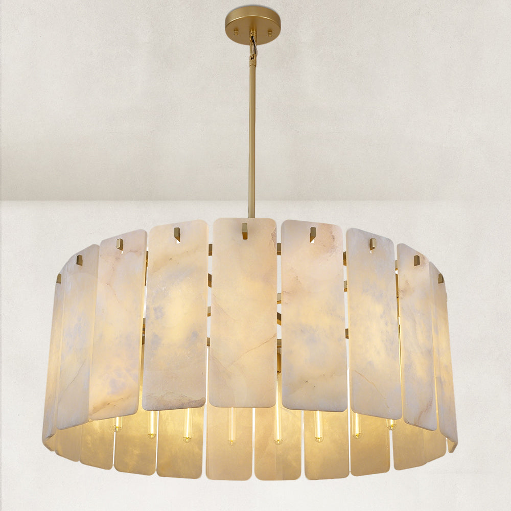 Opalis Alabaster Chandelier 36”D