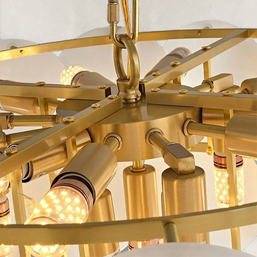 Oriella Grand Multi-Tier Alabaster Chandelier 32"D