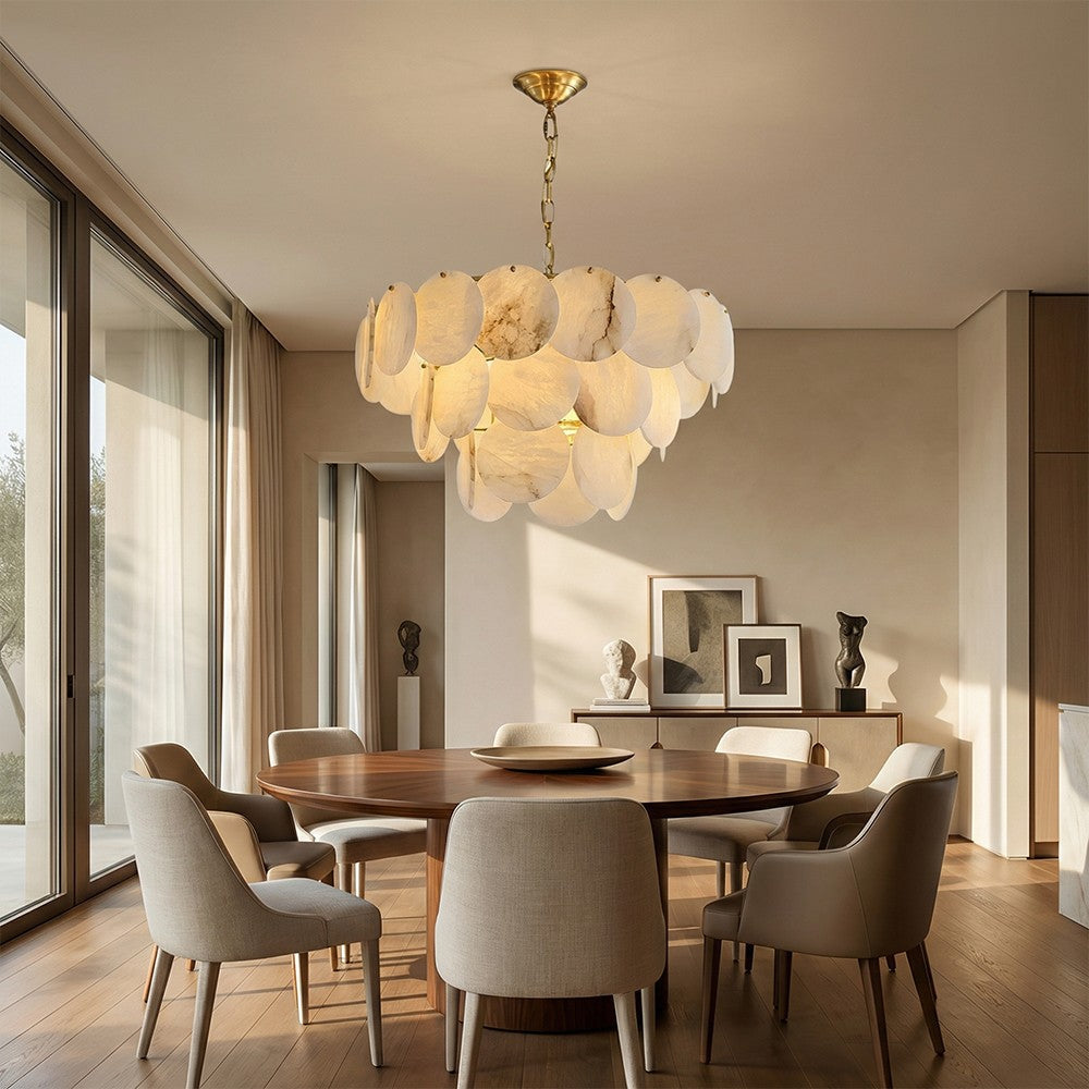 Oriella Grand Multi-Tier Alabaster Chandelier