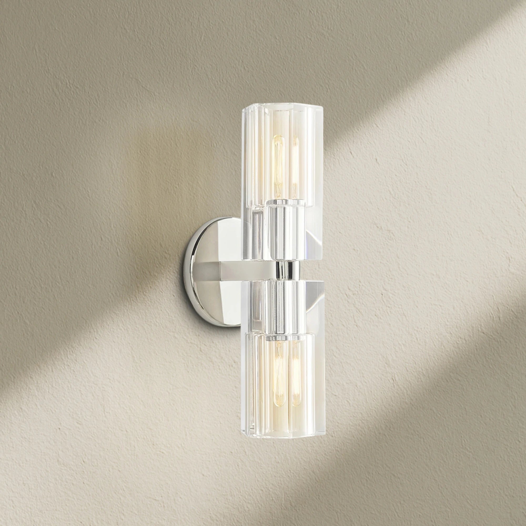 Arcfz Crystal 2 Lights Wall Sconce