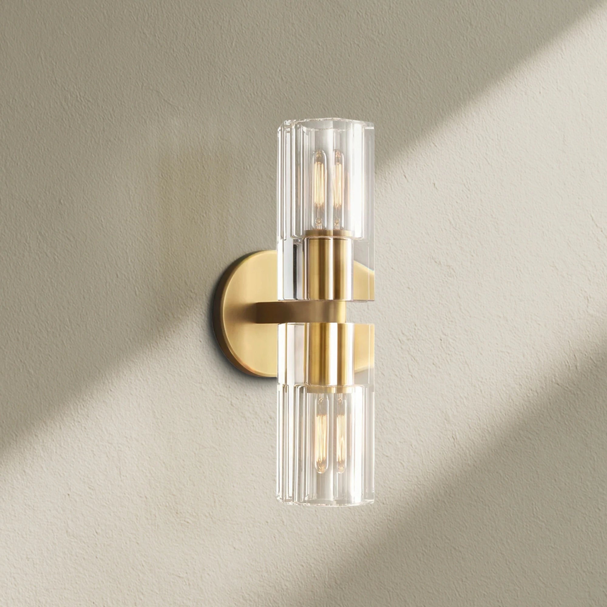 Arcfz Crystal 2 Lights Wall Sconce