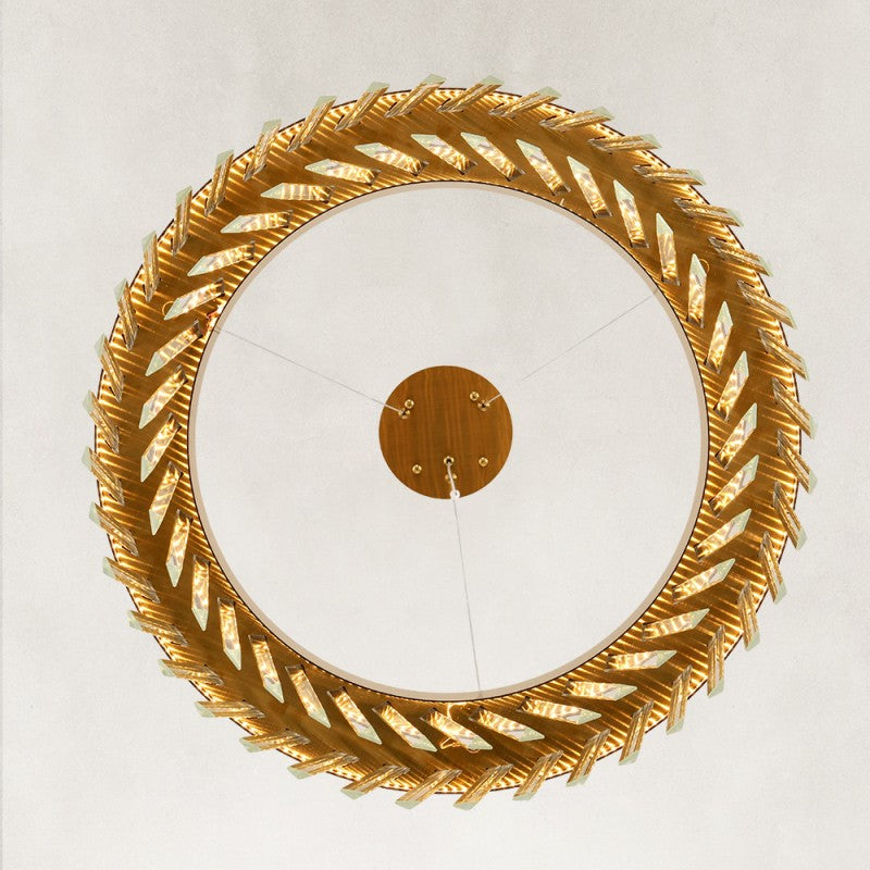 Prisma Crystal Round Chandelier 24"D
