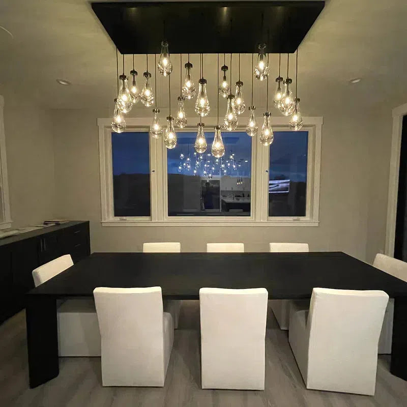 RAFZ Glass Linear Chandelier 72"